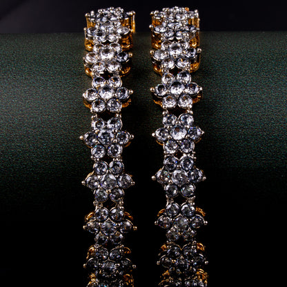 Premium Zircon Flower Bangle