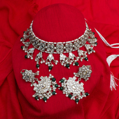 Stunning Laak Kundan Silver  Chokar