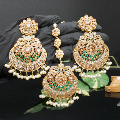 Exquisite Earrings with Teeka