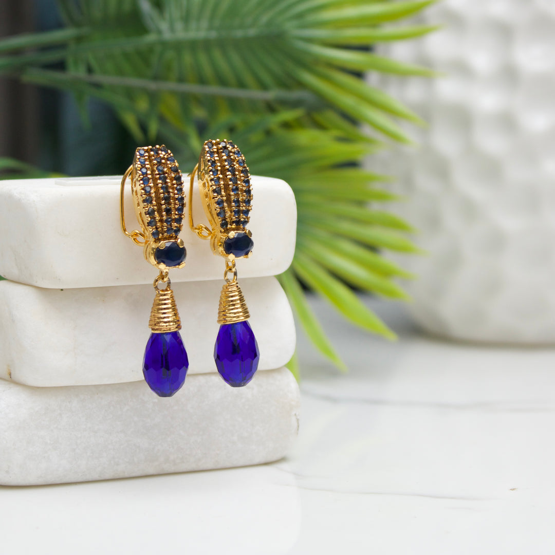 Crystal Pearl Drop Earrings
