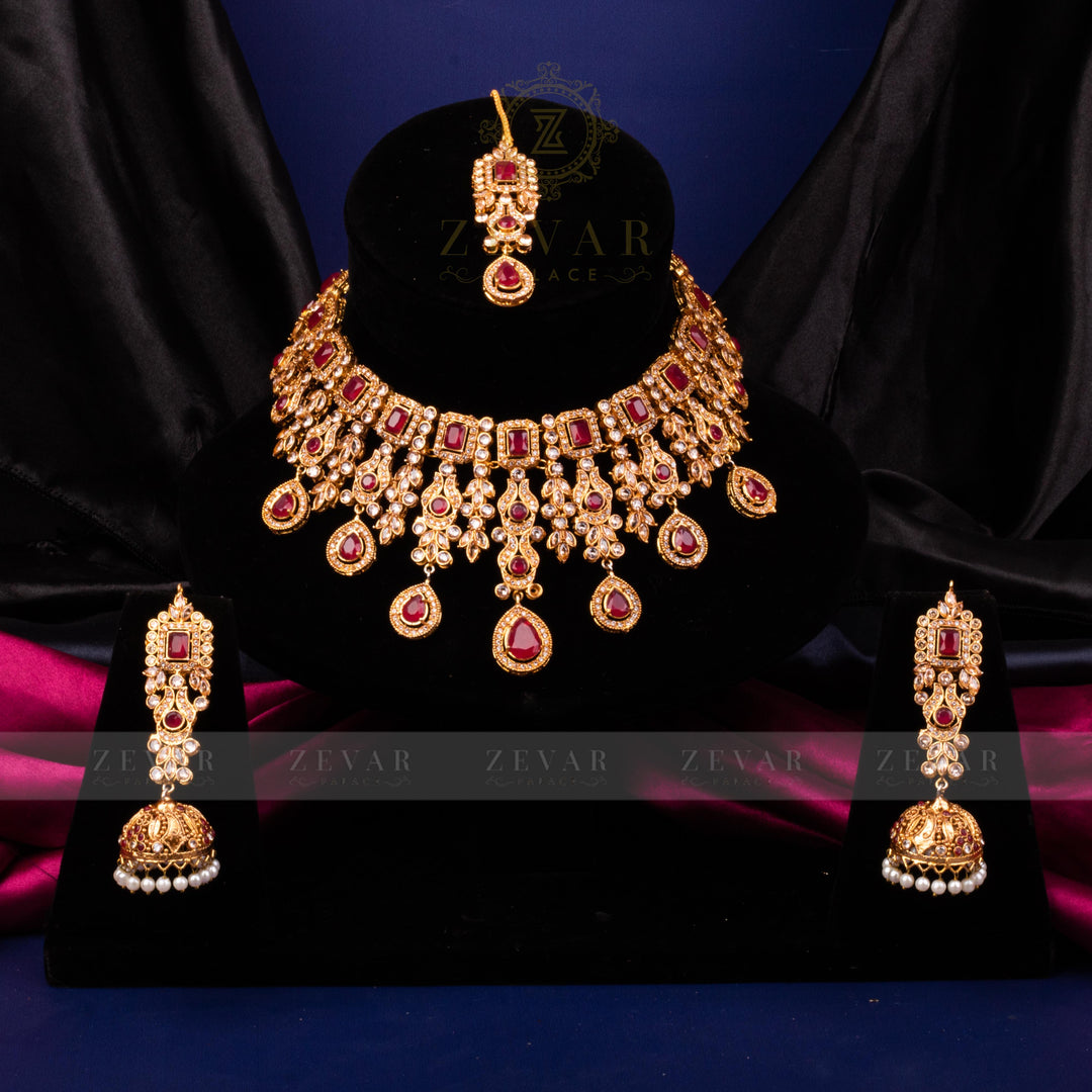 Bridal Stunning Kundan Set - 087