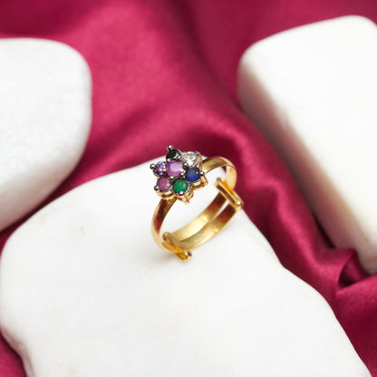 Zircoon Flowers Ring