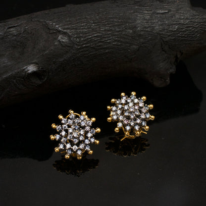 Rhinestone Flower Studs