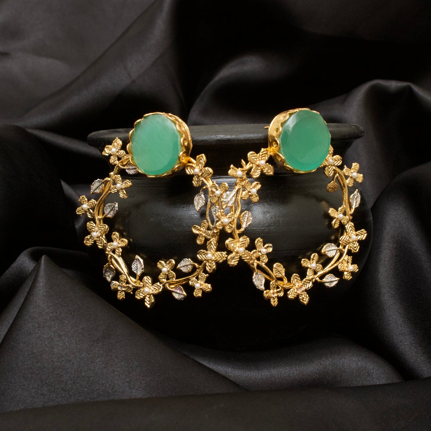 FLOURISH PEARL | Botanical Earrings