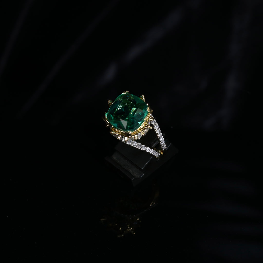 Diamonds Crystals Ring