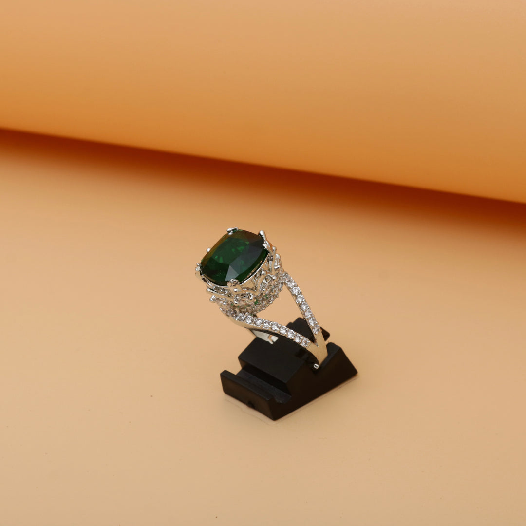 Diamonds Crystals Ring