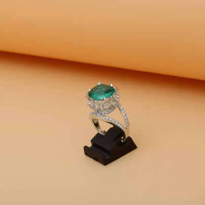Diamonds Crystals Ring