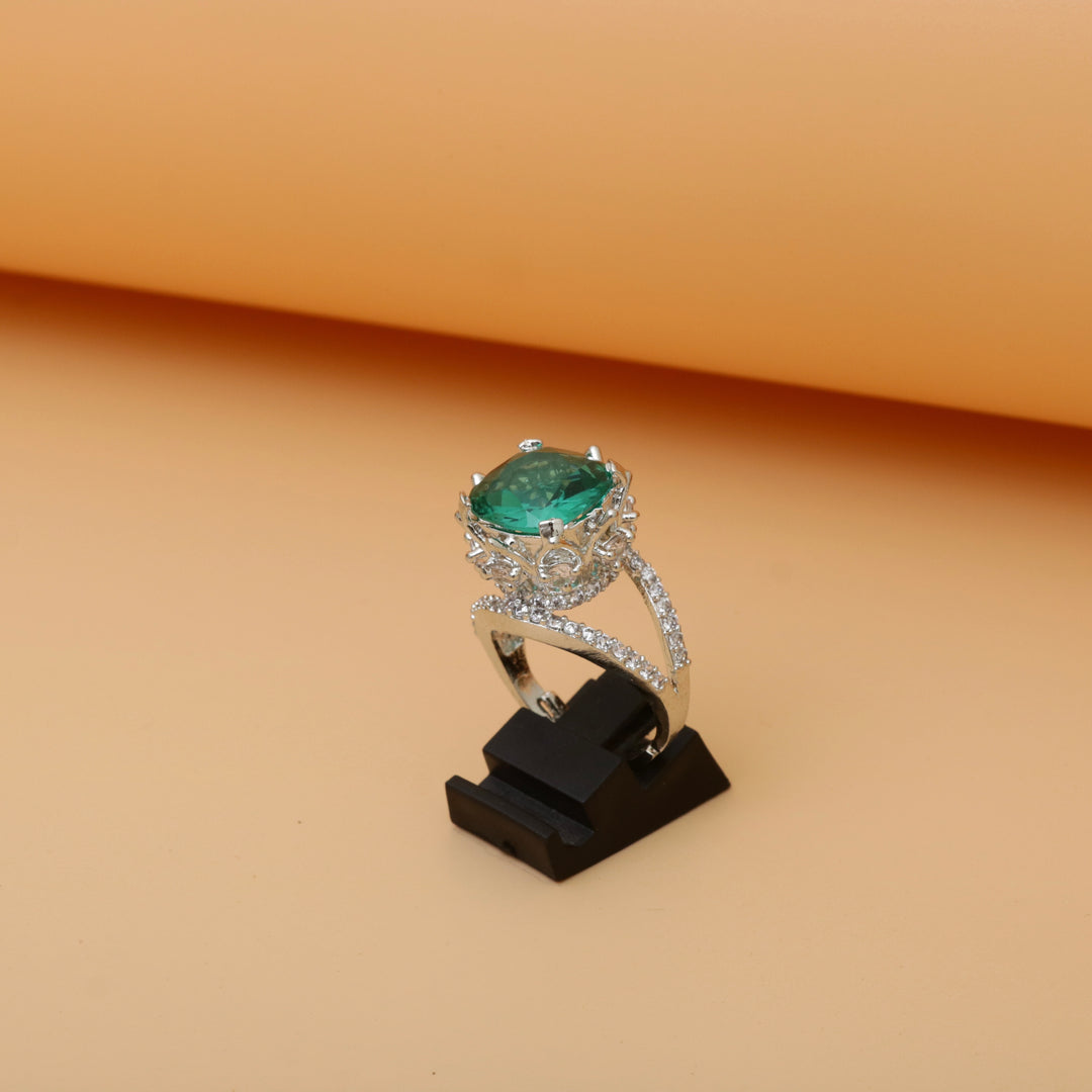 Diamonds Crystals Ring