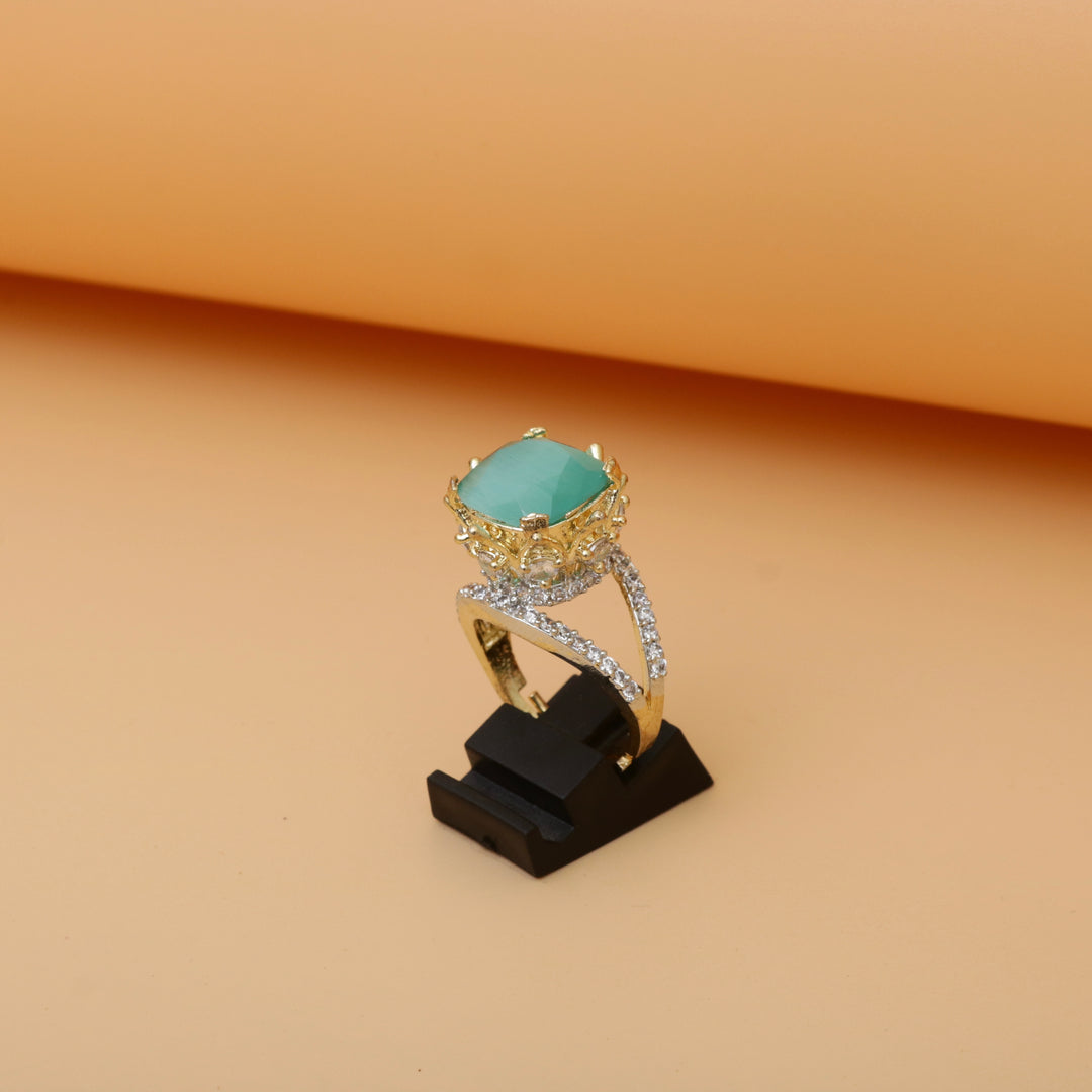 Diamonds Crystals Ring