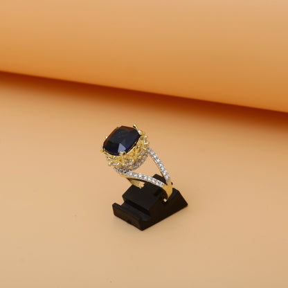 Diamonds Crystals Ring
