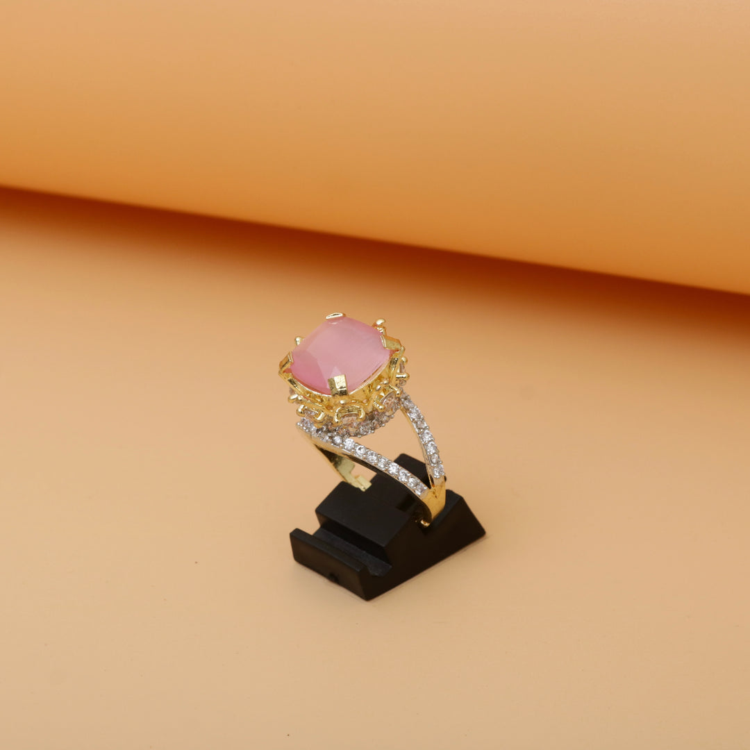 Diamonds Crystals Ring