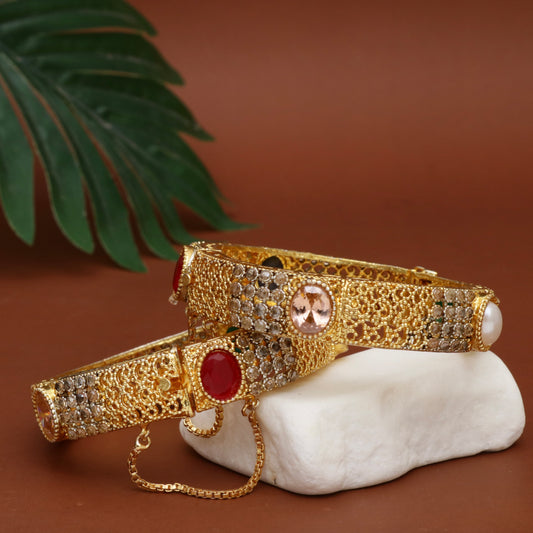 Pearl Beads Studded Bangles