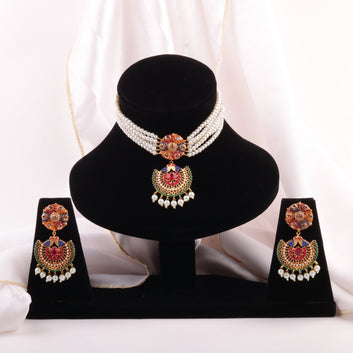 Pearl Majesty Choker Set