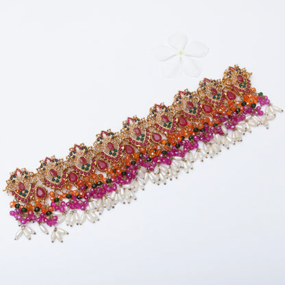 Bridal Naurattan Necklace Set