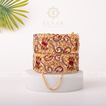 Luxury Naurattan Bangles Ruby