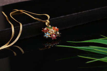 Zircoon Flower Pendant