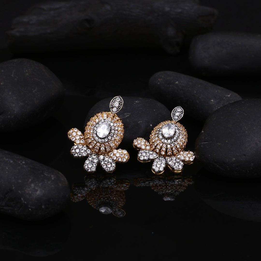 Oxidized Zircon studs