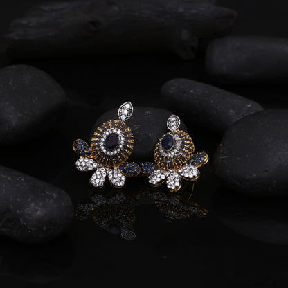 Oxidized Zircon studs