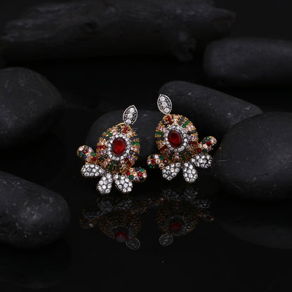 Oxidized Zircon studs
