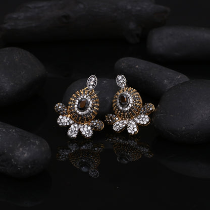 Oxidized Zircon studs