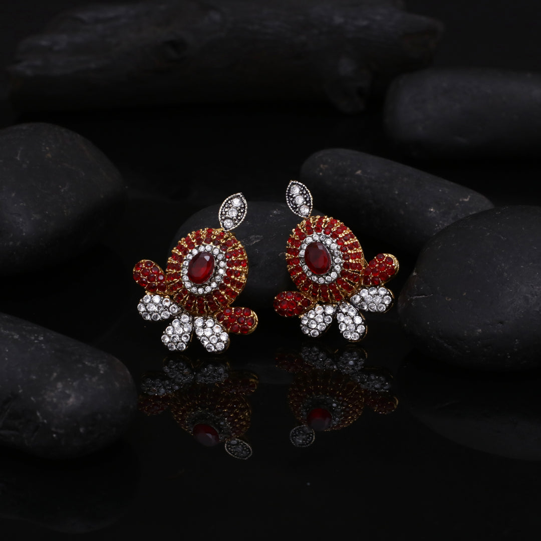Oxidized Zircon studs