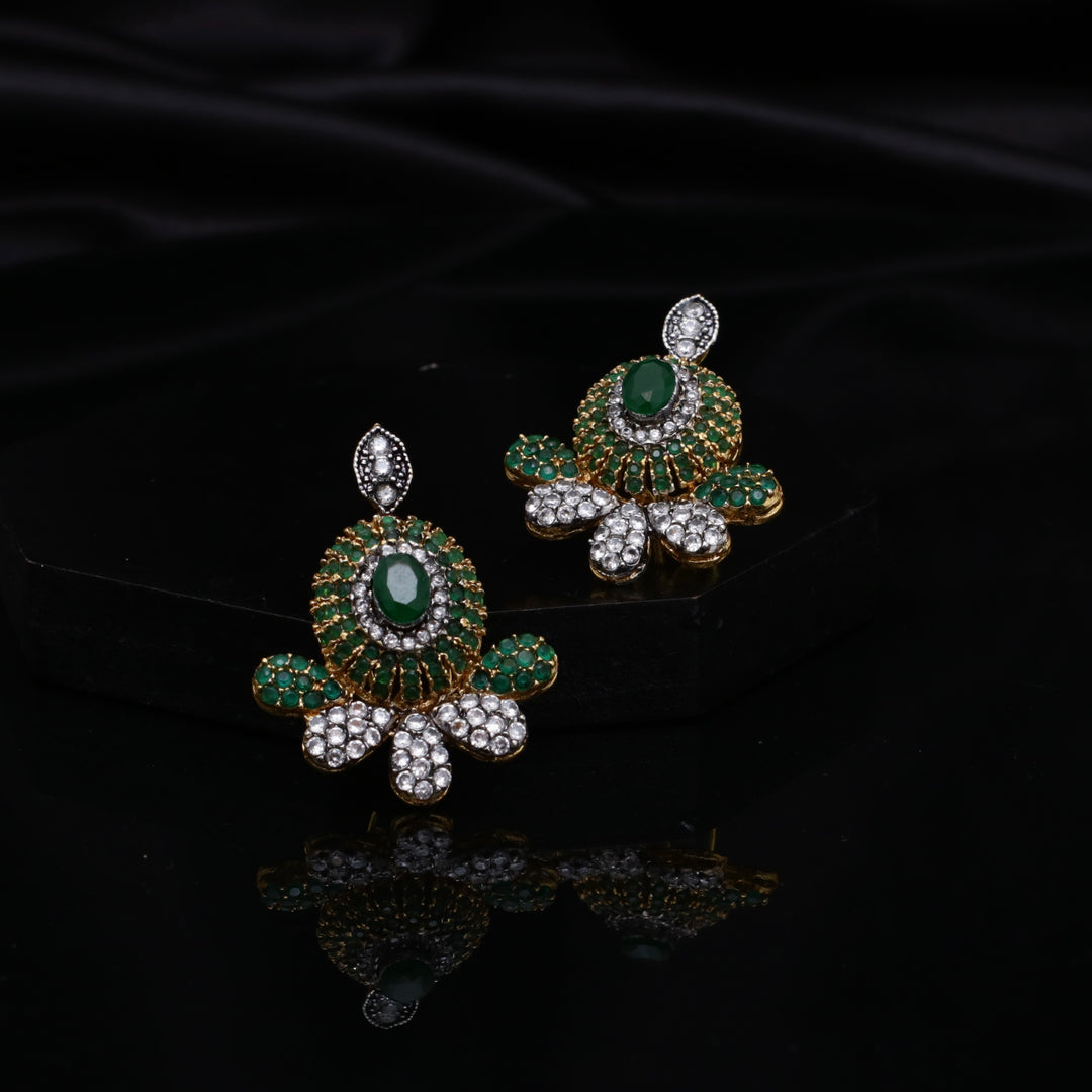 Oxidized Zircon studs