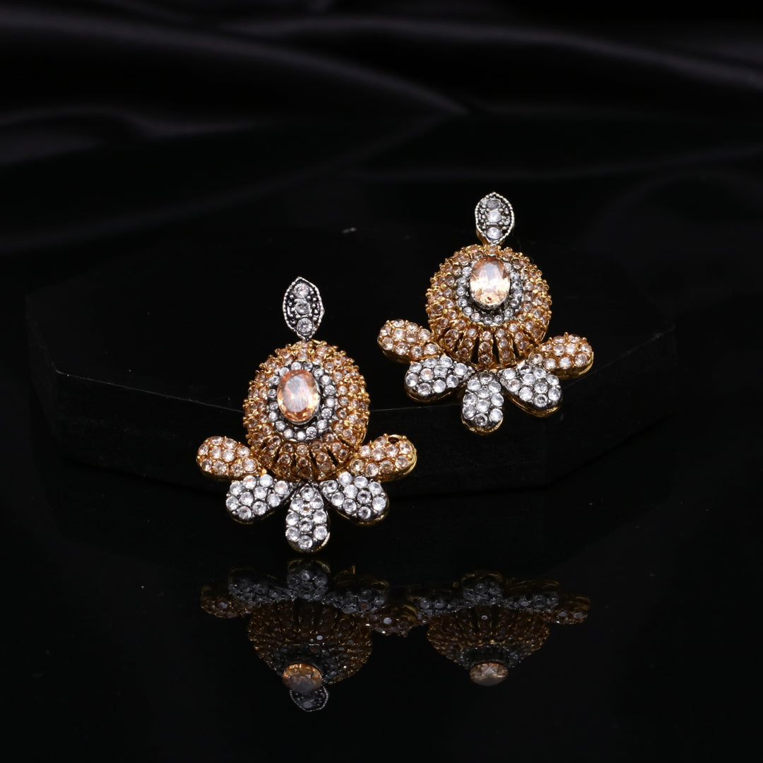 Oxidized Zircon studs