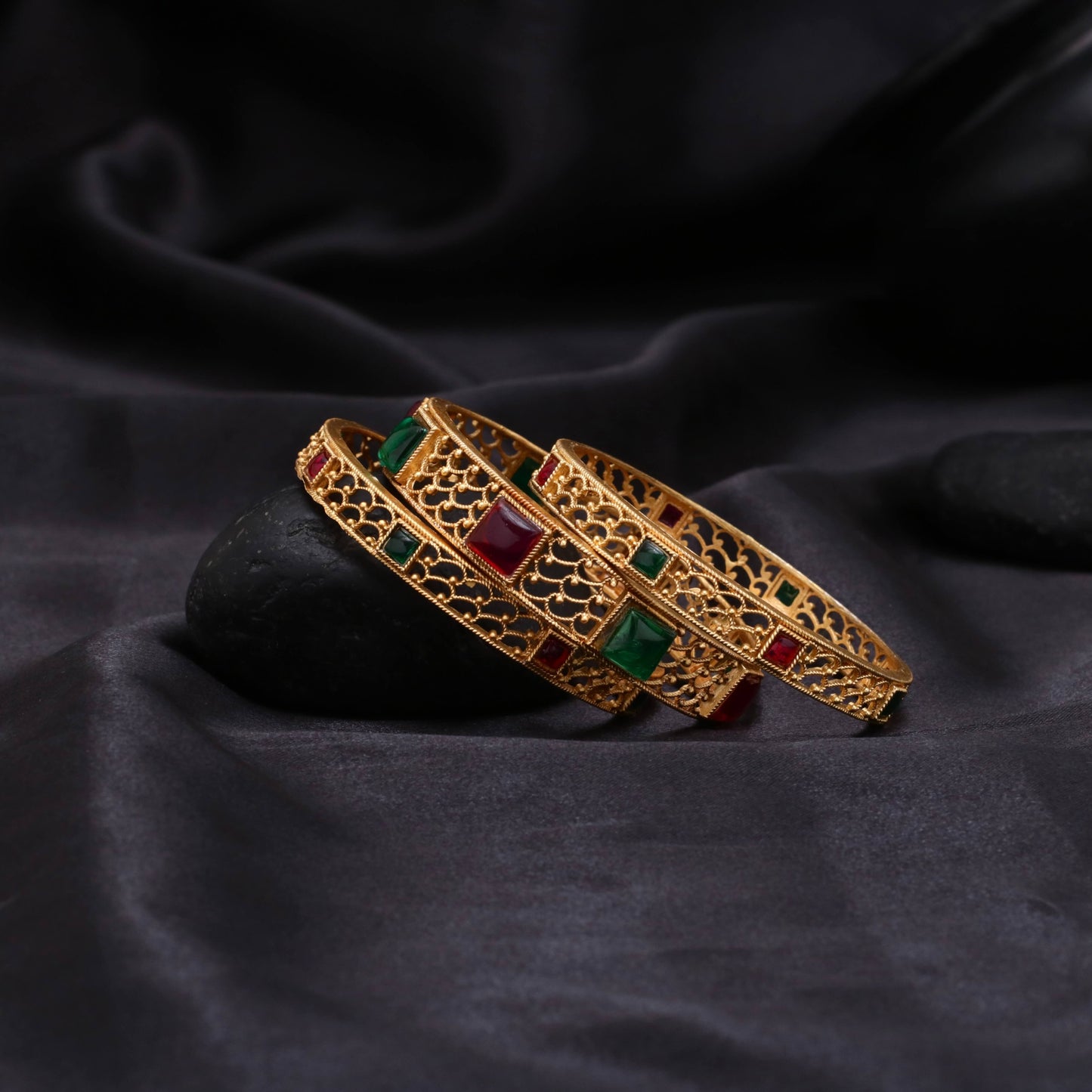 Rajwari Three Piece Multi Bangle