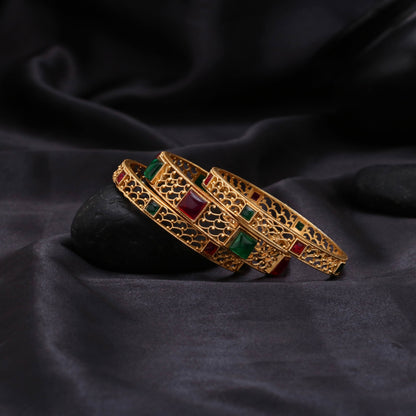 Rajwari Three Piece Multi Bangle