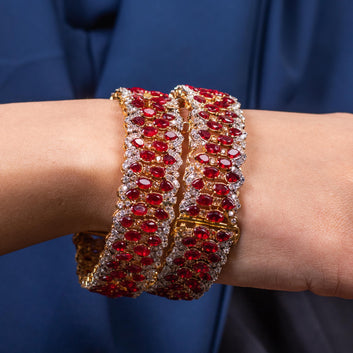 Aira Luxe Bangles Ruby