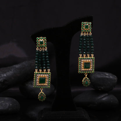 Tribal Rectangular Earrings