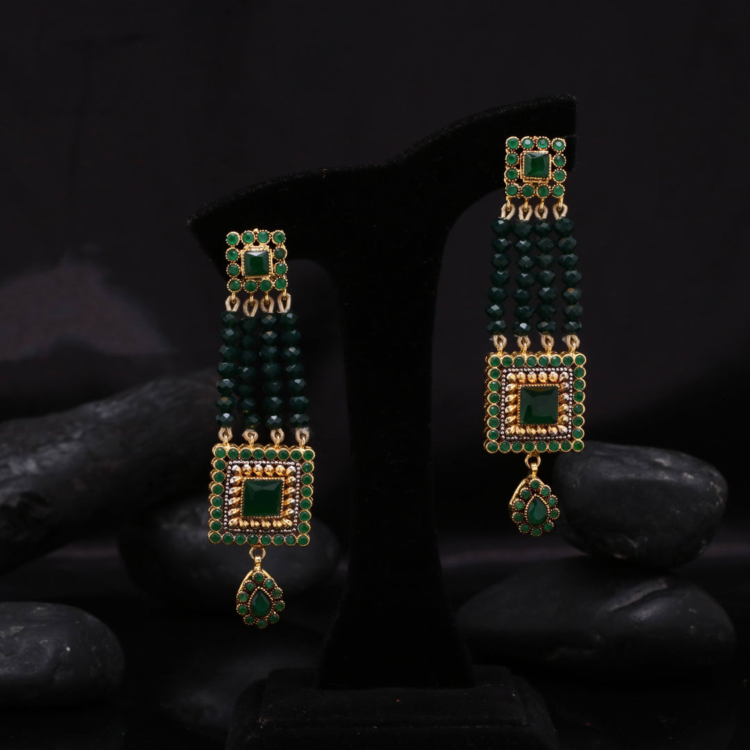 Tribal Rectangular Earrings