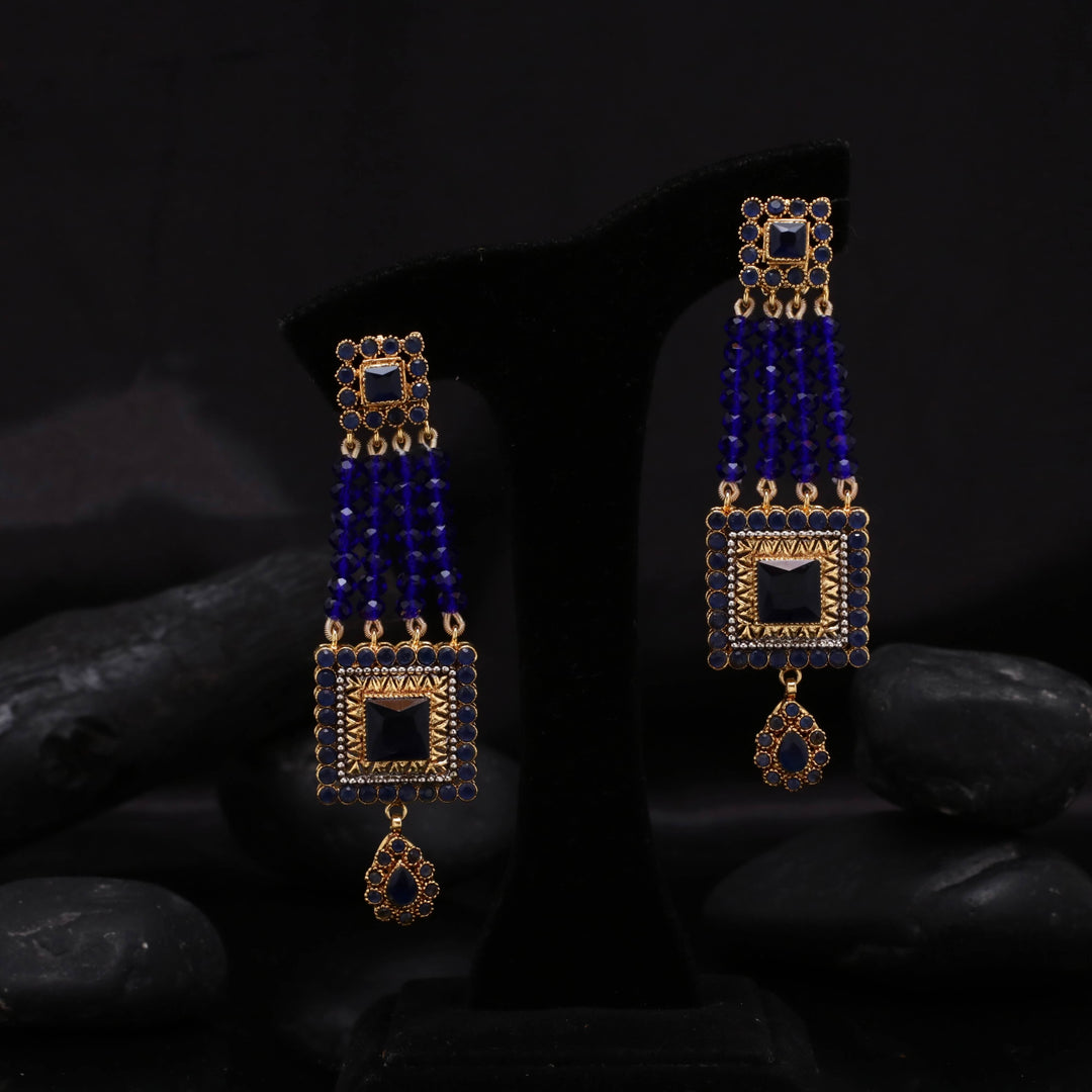 Tribal Rectangular Earrings