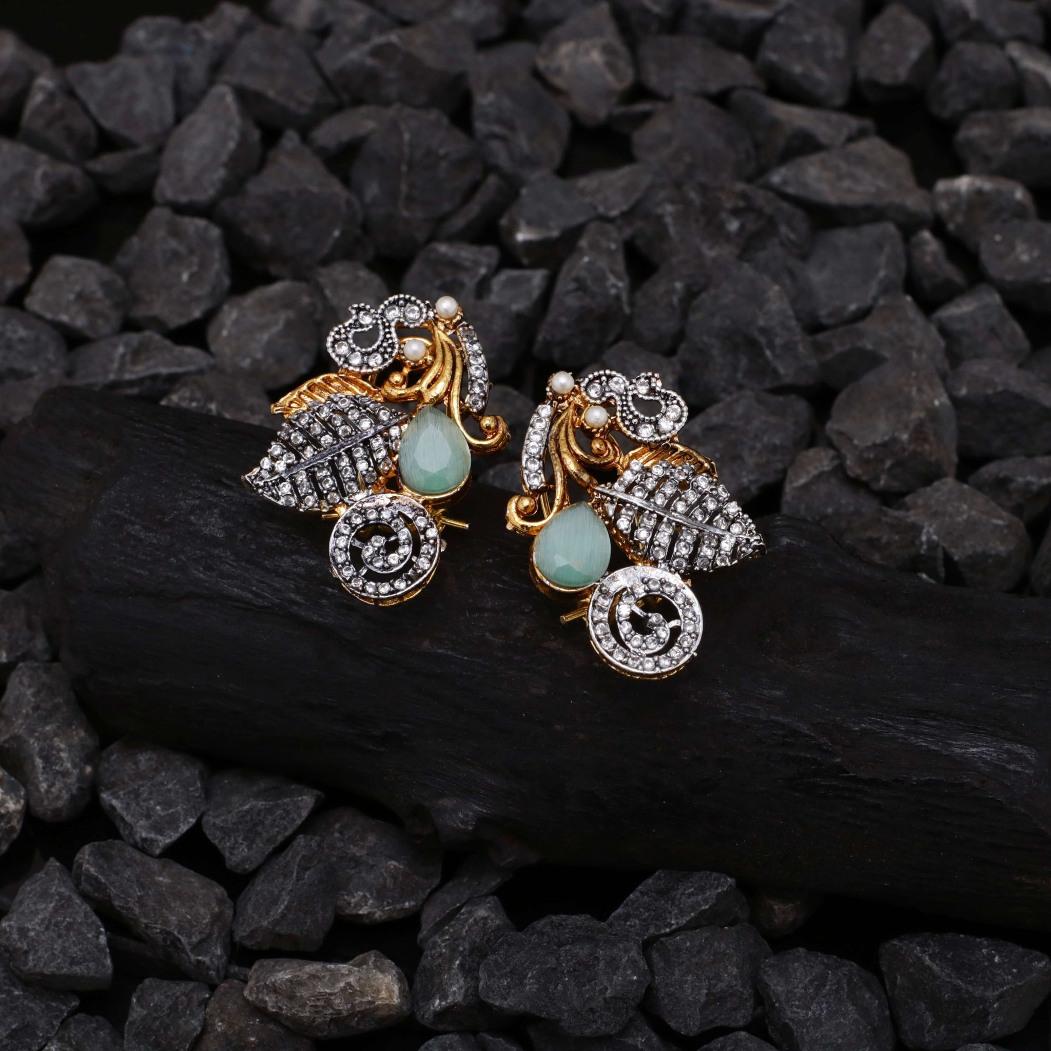 Leaves Studs 03