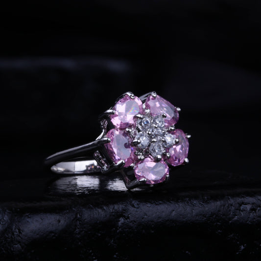 Glossy Flower Ring
