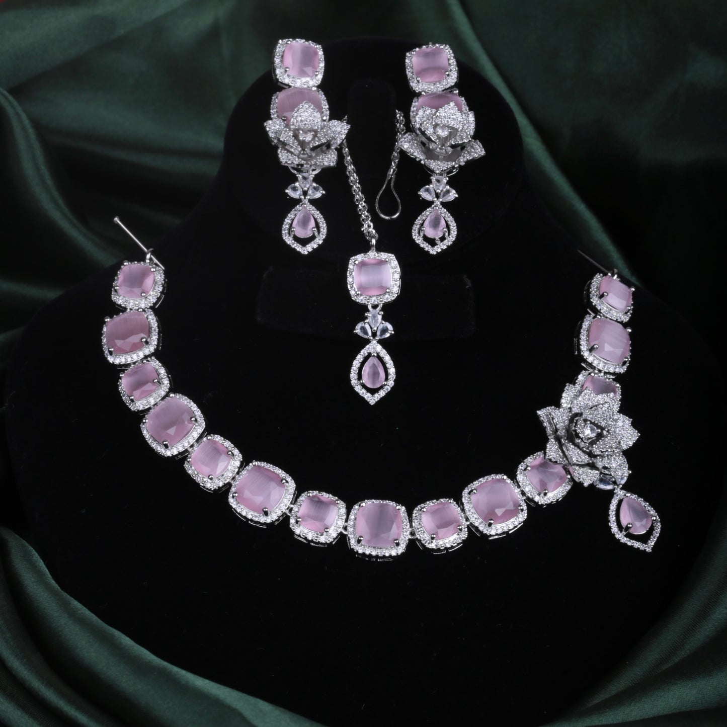 Celestial Charm Set Silver Pink 49