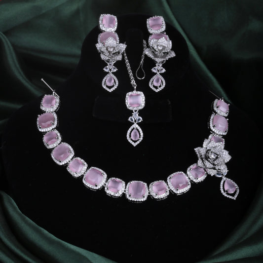 Celestial Charm Set Silver Pink 49