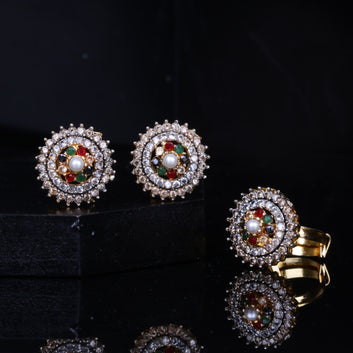 Zircon Studs & Ring