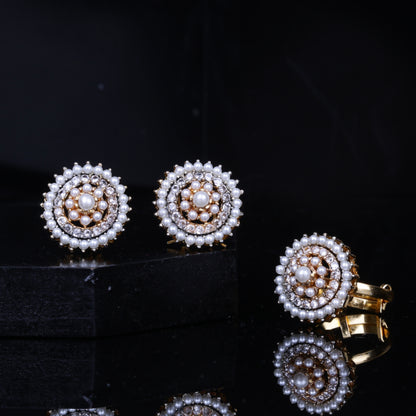 Zircon Studs & Ring