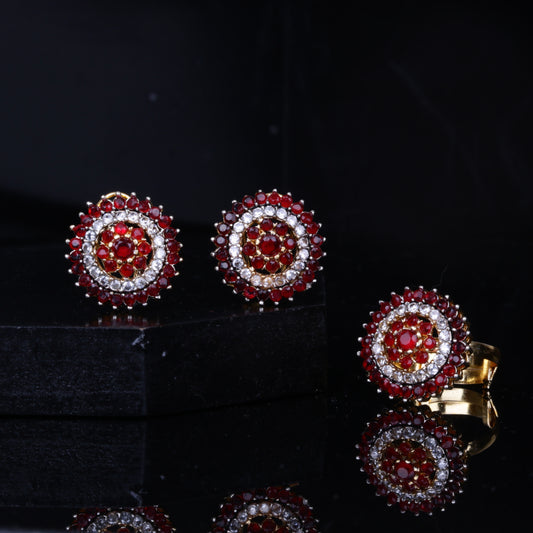 Zircon Studs & Ring