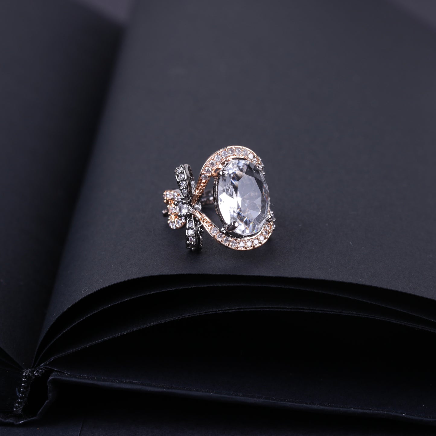 Signature Oxidise Sterling Ring