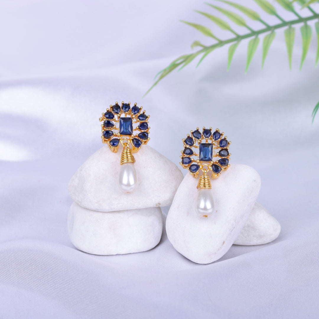 Almond Pearl Studs