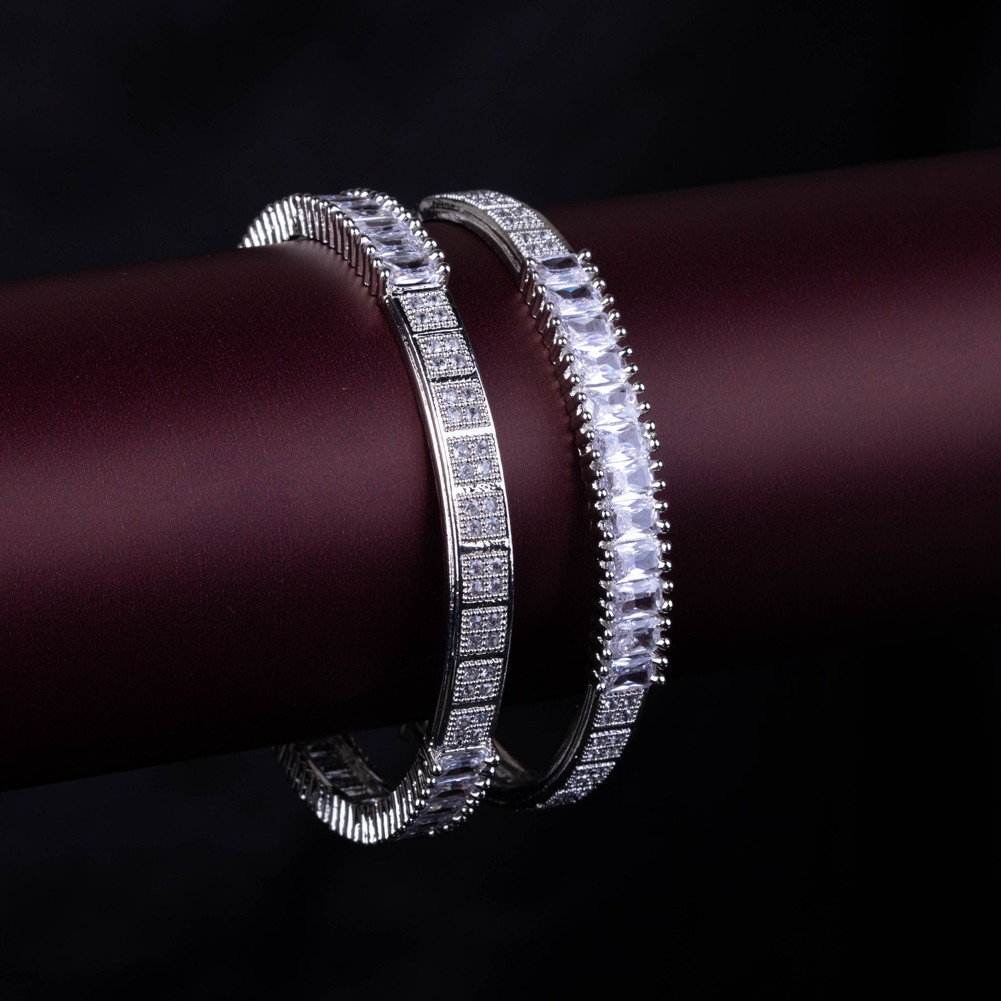 Gemstone Crystal Bangle