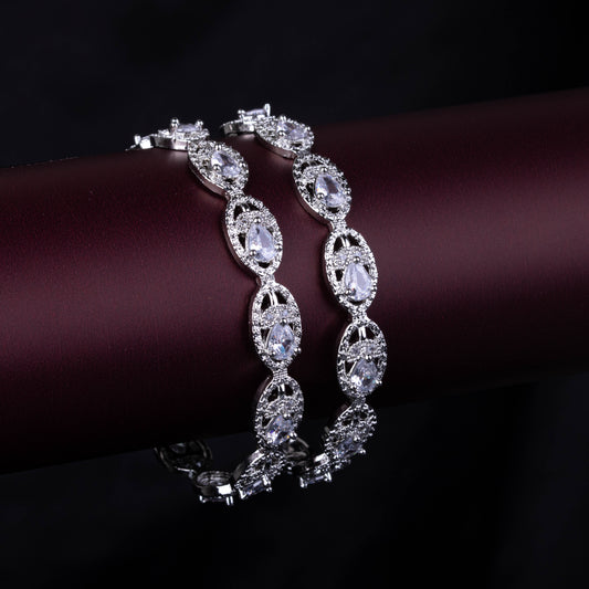 Zircons Crystal Bangle