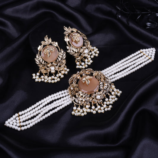 Orchid Hand Crafted Chokker Set 2