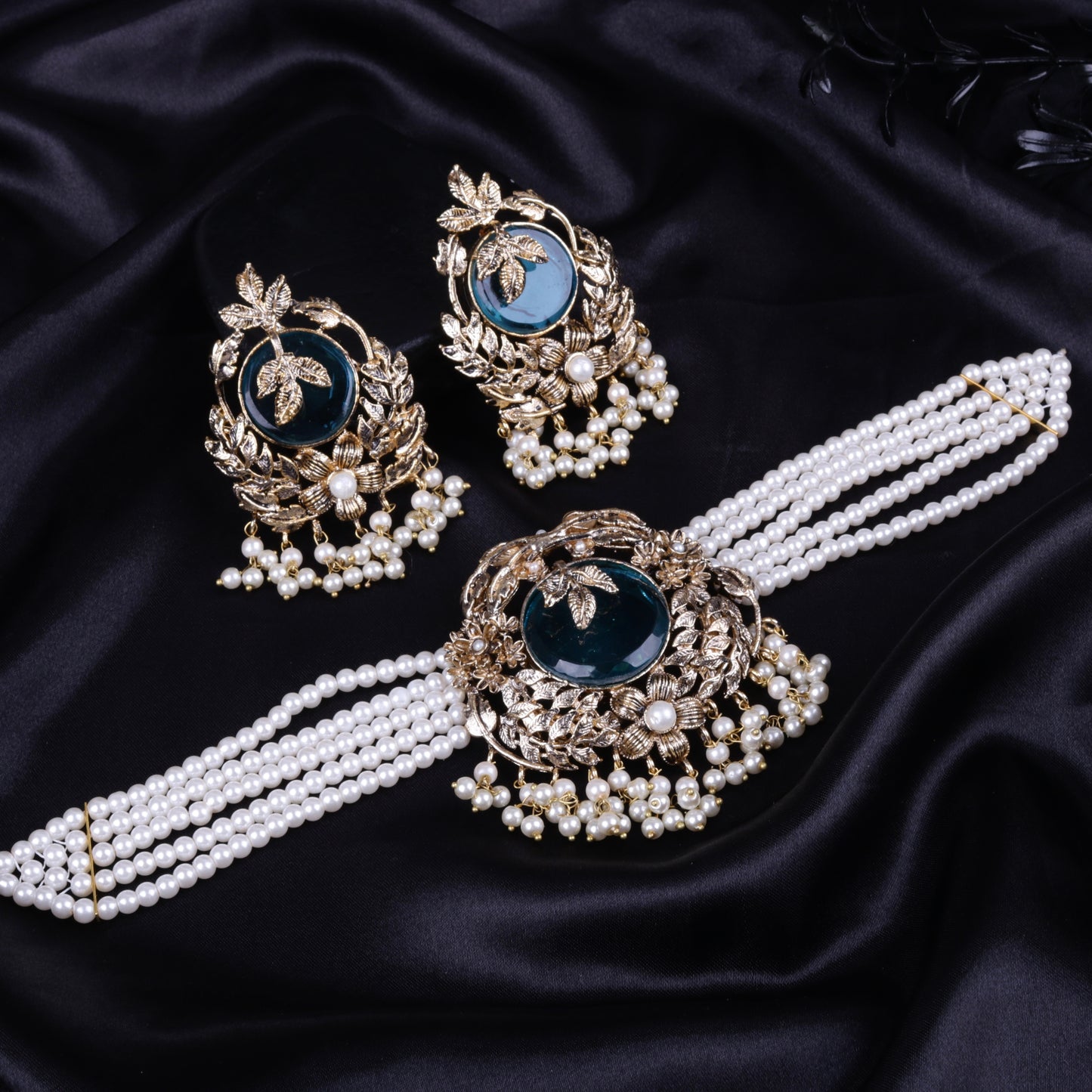 Orchid Hand Crafted Chokker Set 2