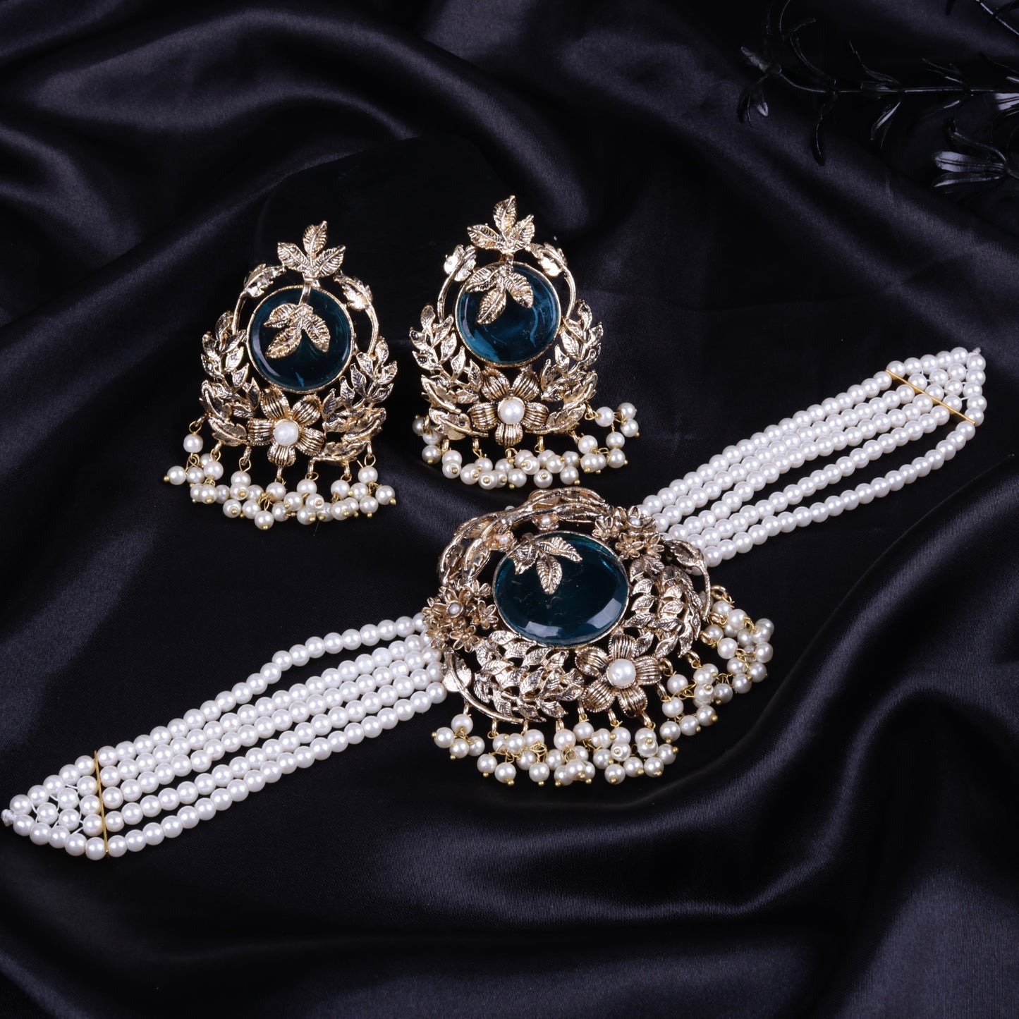 Orchid Hand Crafted Chokker Set 2