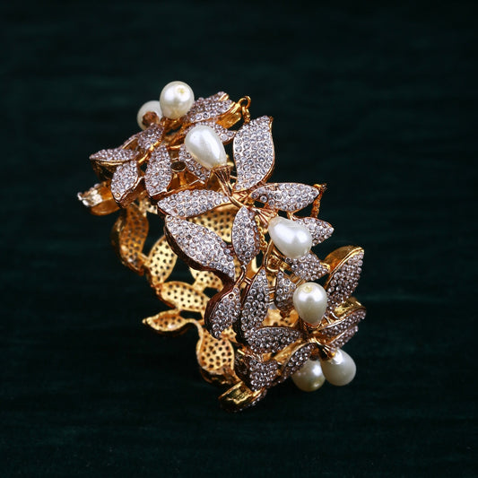 Orchid Flower Bangle