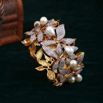 Orchid Flower Bangle