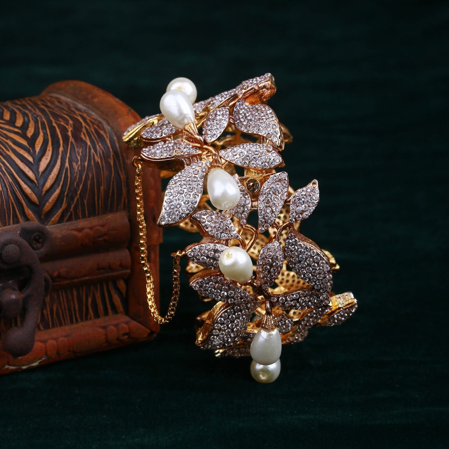 Orchid Flower Bangle